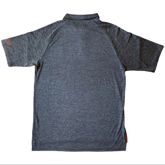 Men’s Colossal NCAA Illinois Fighting Illini Team Polo Shirt Gray + Orange - XL - Picture 2 of 5